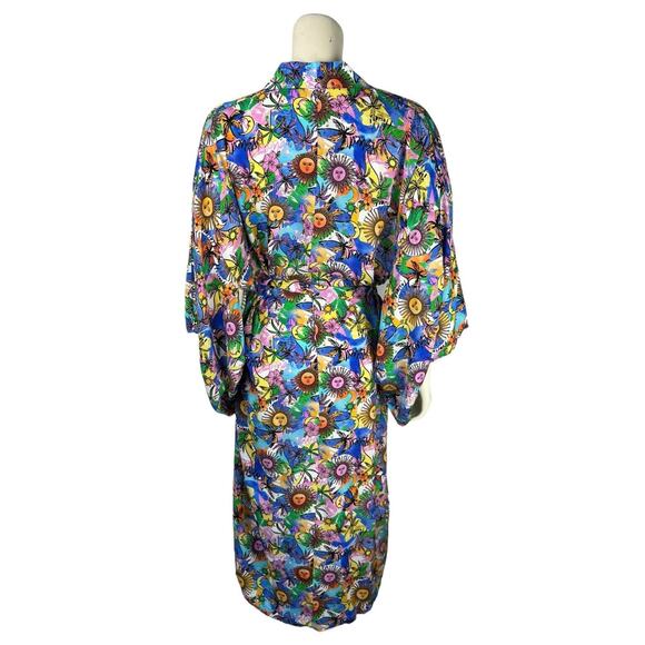 NEW Kulani Kinis Floral Print Swim Coverup One Size Wildflower Sun Lexi Hidalgo - Picture 3 of 12